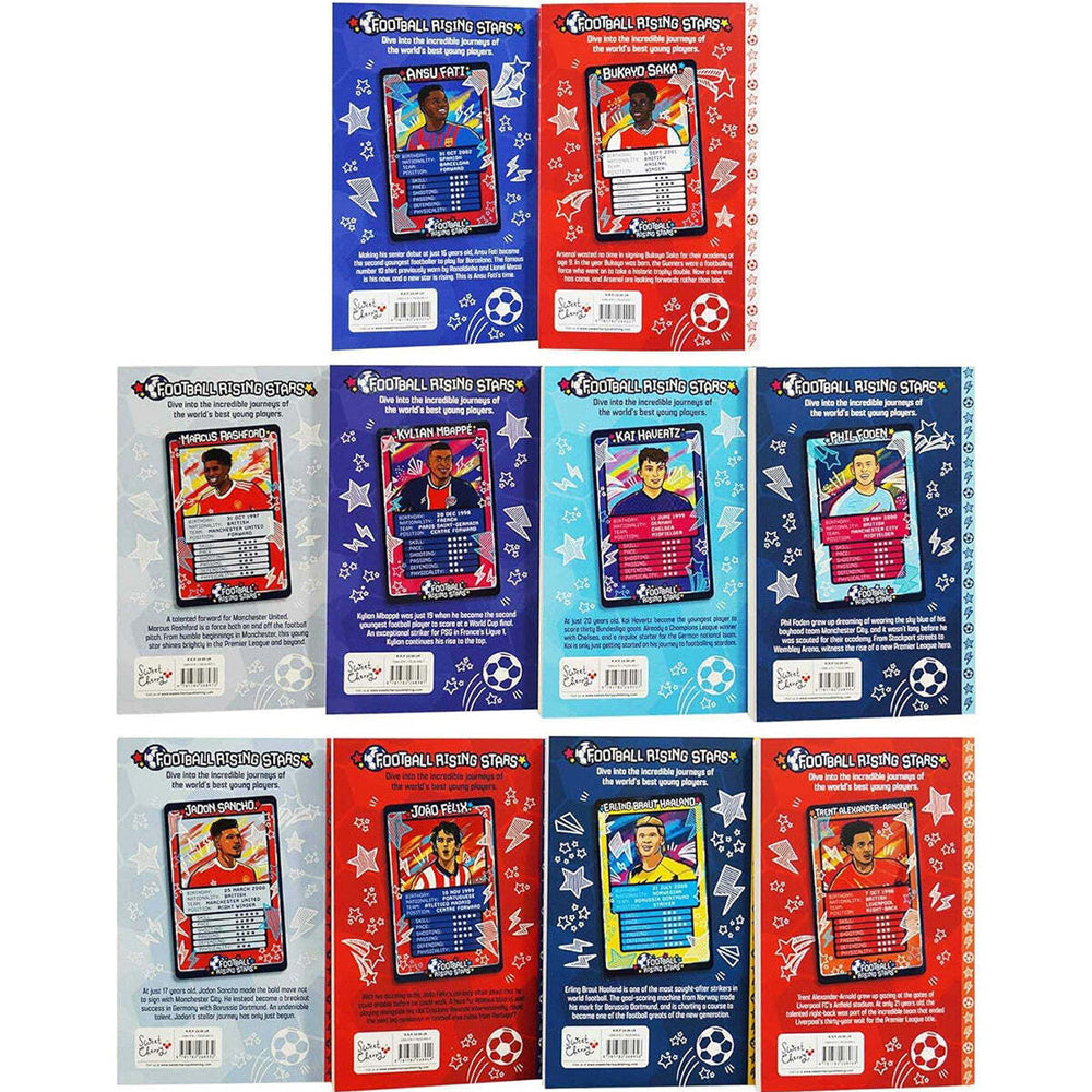 10pc Sweet Cherry Football Rising Stars Book Collection Set 8+Y+