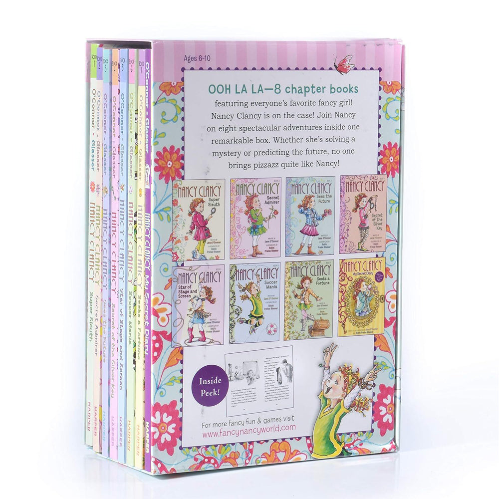 8pc Promotional Nancy Clancy Kids Book Collection Set 4-8Y+