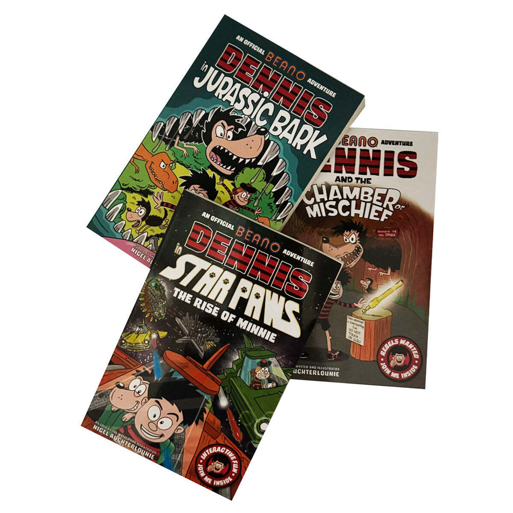 3pc Promotional Beano Dennis The Menace Book Collection Set 8-12Y+