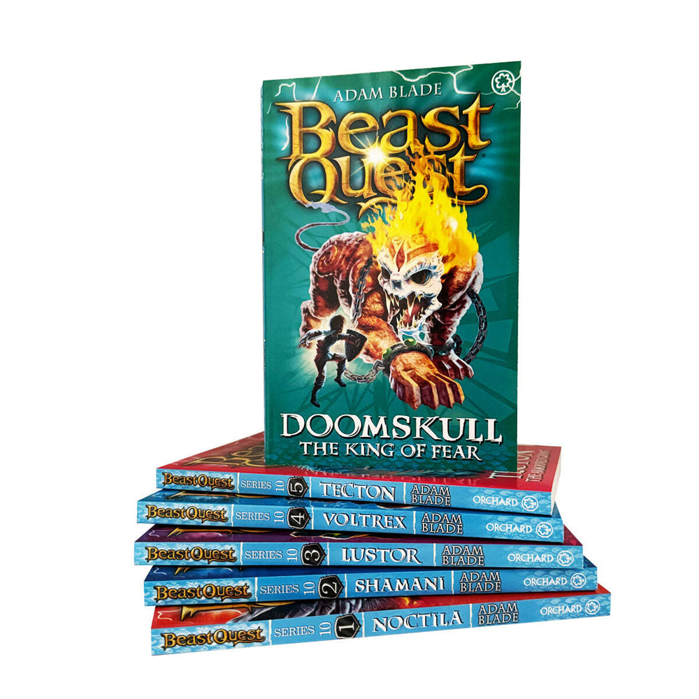 6pc Promotional Beast Quest Series 10 Book Collection Set 8-12Y+