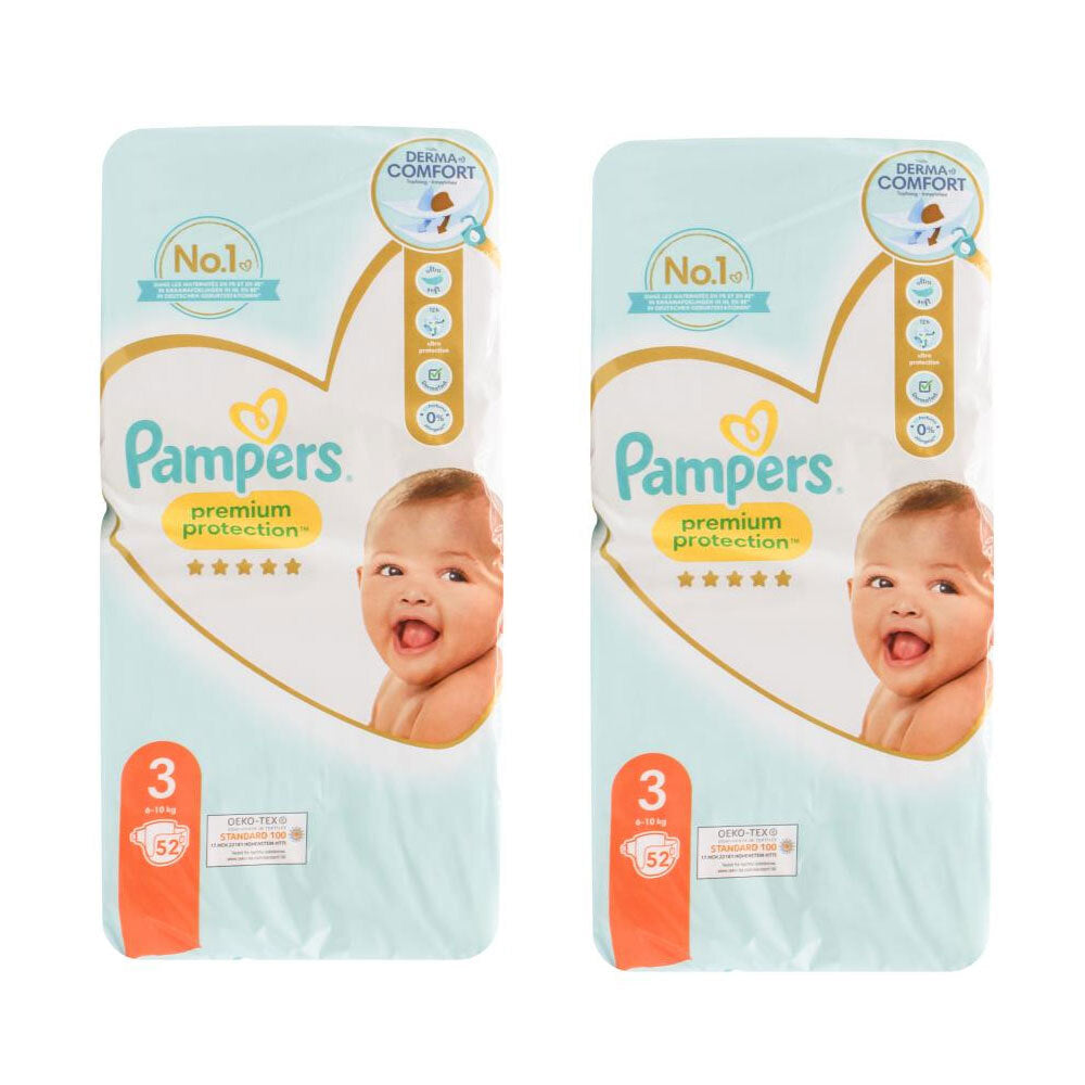 482742-2x-52pc-pampers-nappies-premium-protection-size-3-6-10kg