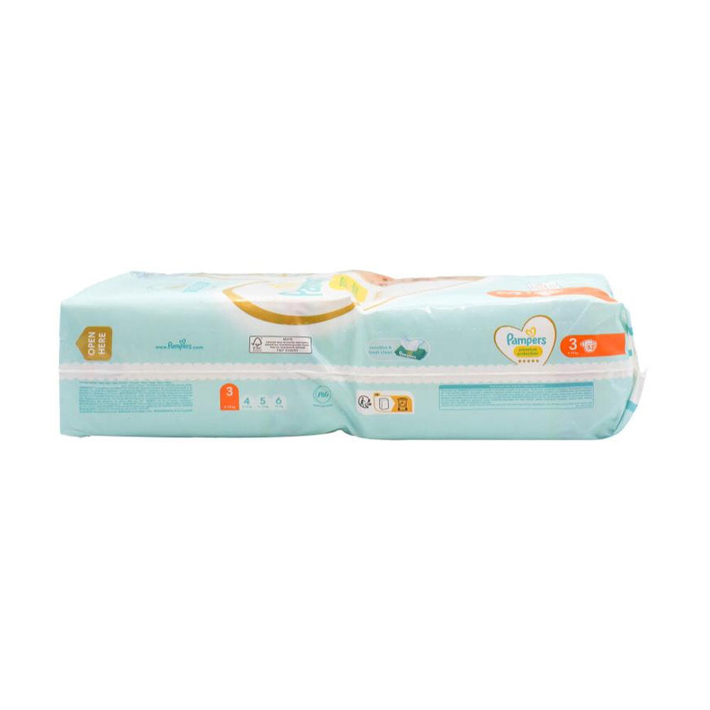 482742-2x-52pc-pampers-nappies-premium-protection-size-3-6-10kg