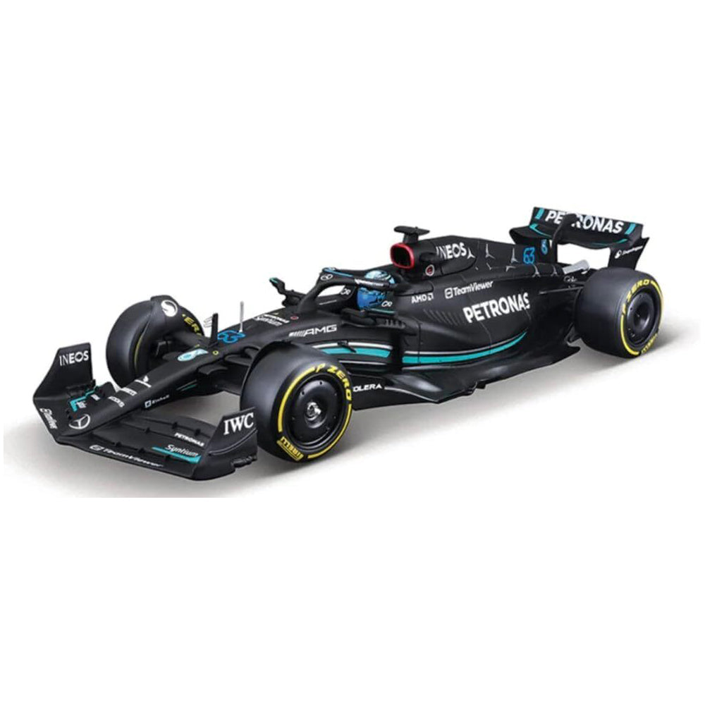 43628028r-bburago-1-24-2023-f-1-mercedes-w-14-no-63-russell-in-showcase-diecast-model-14
