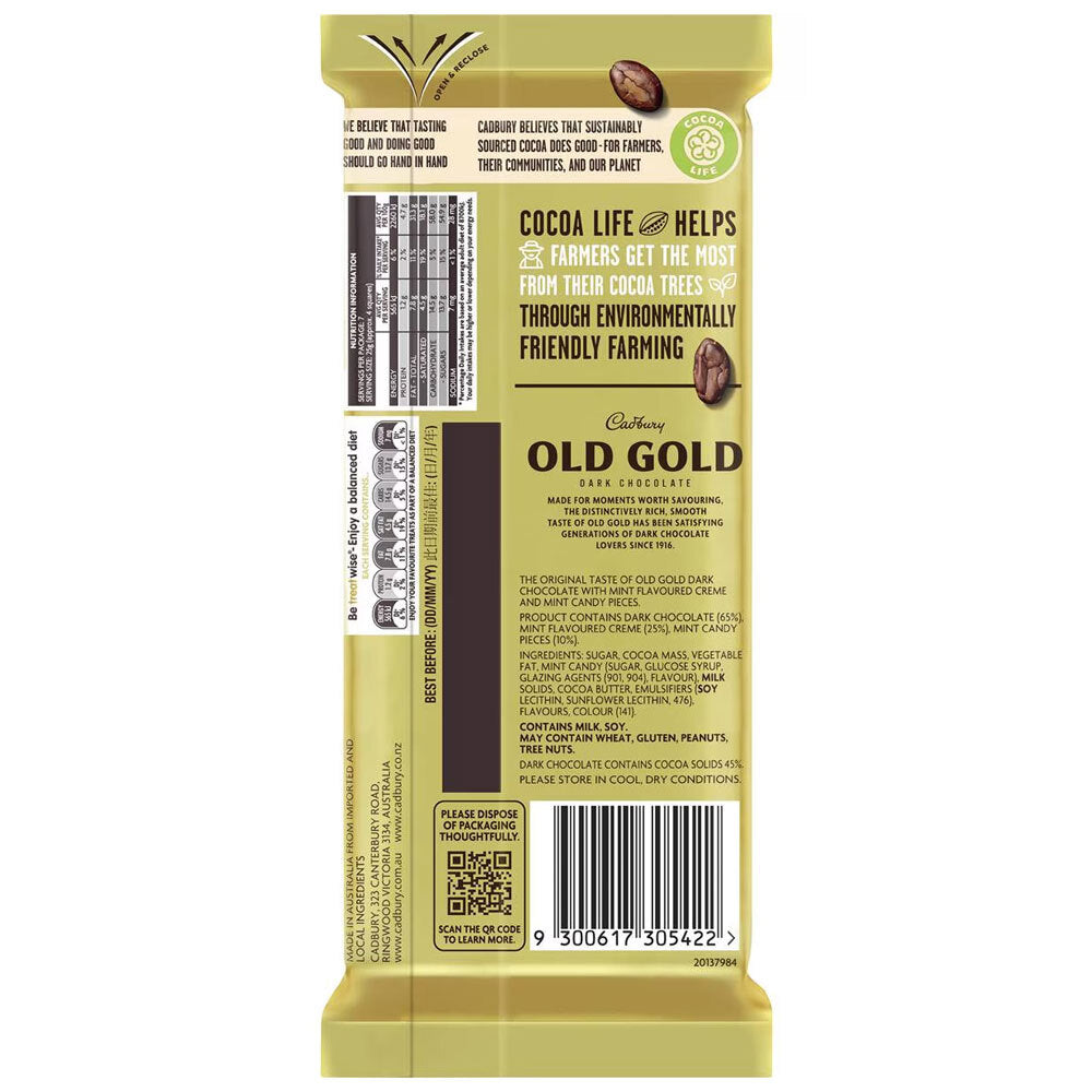 4309166-16pc-cadbury-old-gold-slices-dark-chocolate-mint-creme-176g