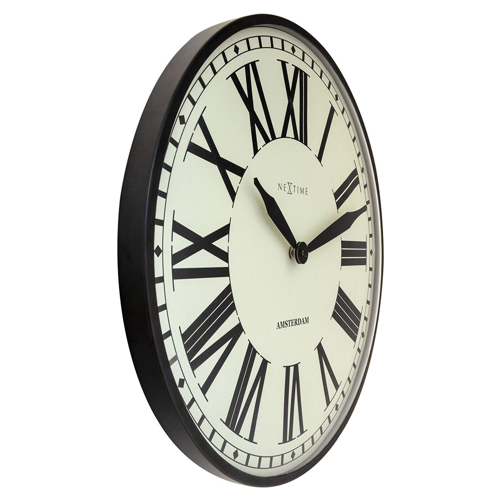 573291zw-nextime-amsterdam-large-roman-numeral-40cm-round-wall-clock