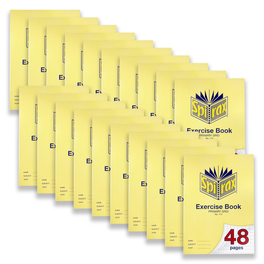 56114-20pc-spirax-114-exercise-book-a4-48-pages-primary-grid-yellow