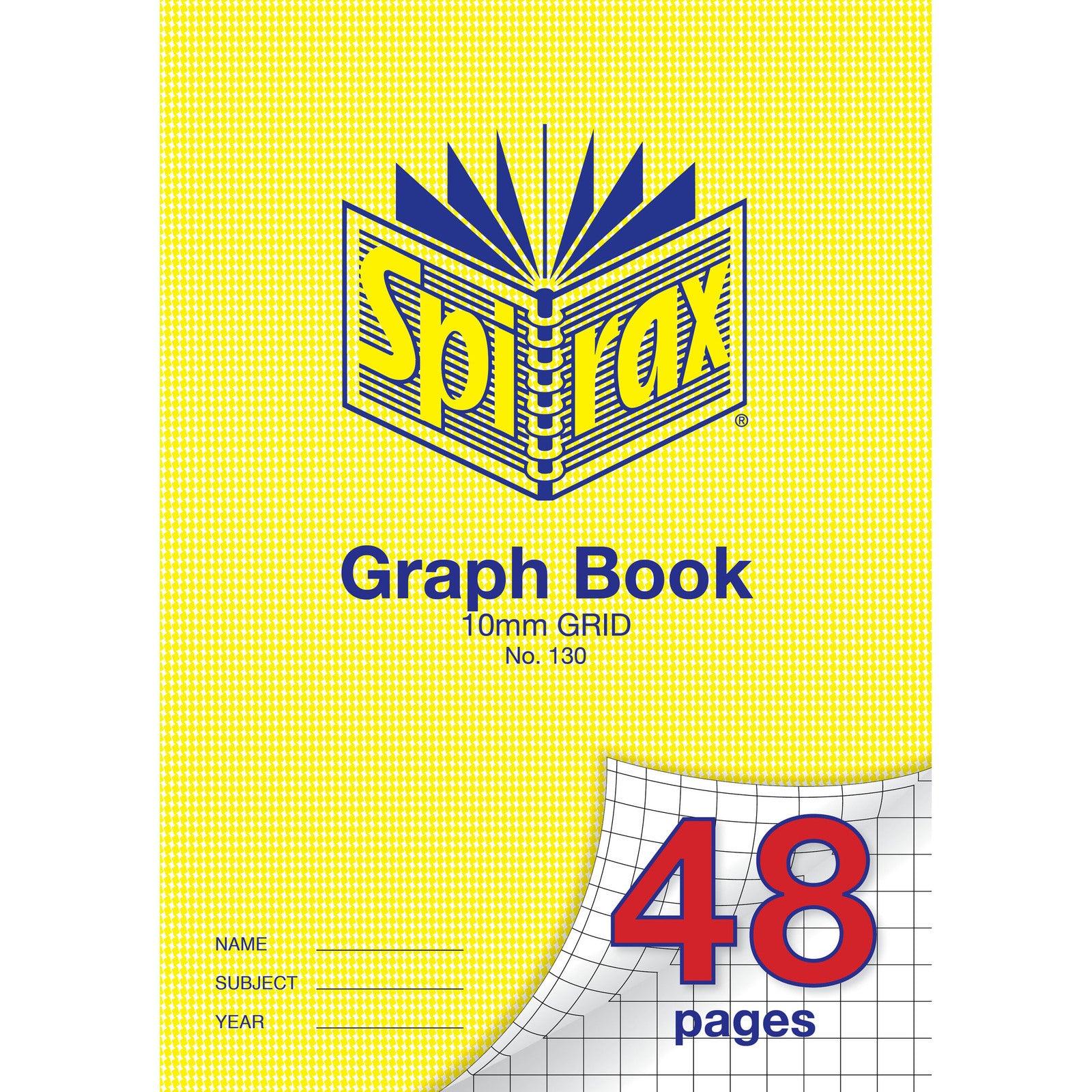 56130-20pc-spirax-130-graph-book-a4-48-pages-10mm-grid-notebook-yellow