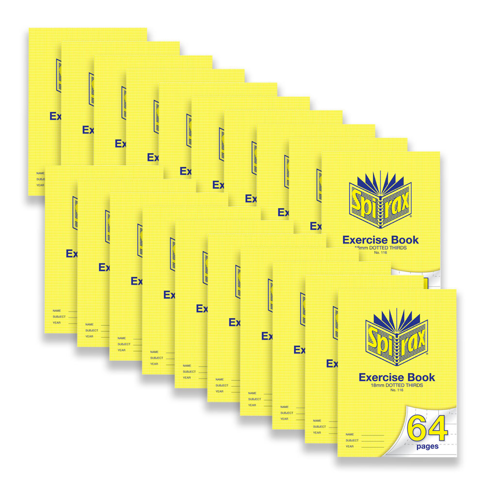 56116-20pc-spirax-116-exercise-book-a4-64-pages-9mm-dotted-notebook-yellow