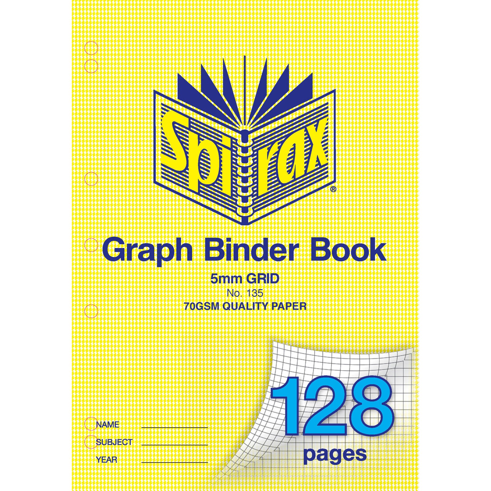 56135-10pc-spirax-135-graph-binder-book-5mm-128-pages-yellow