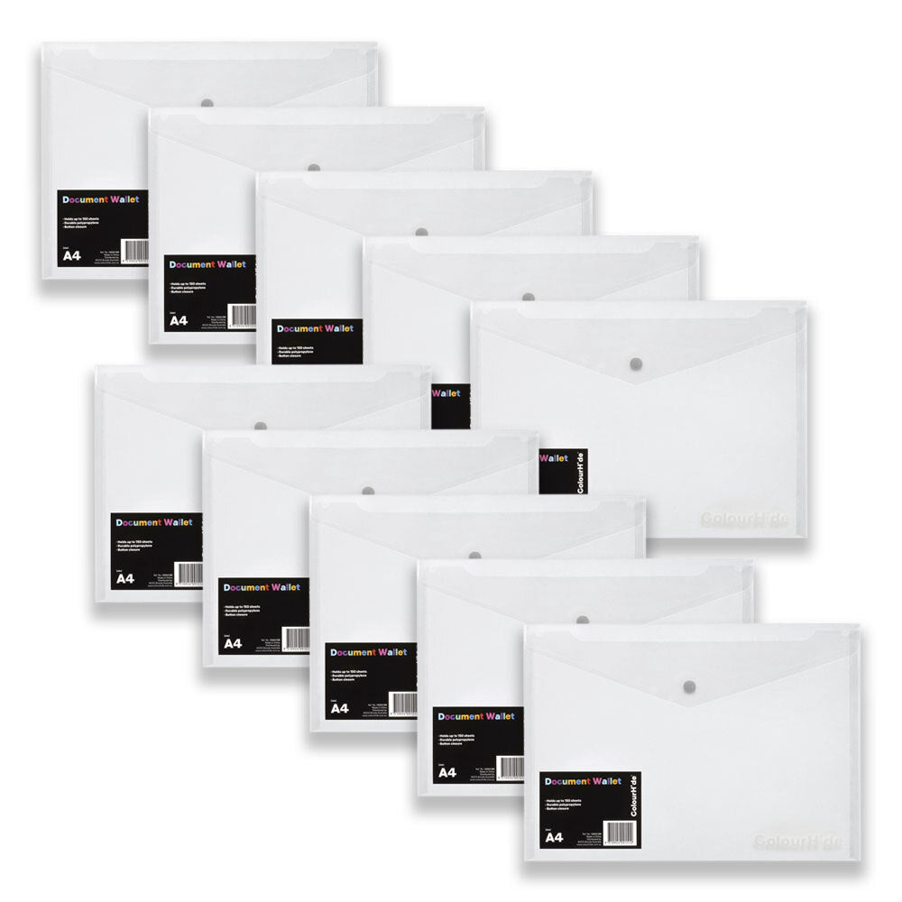 1002412m-10pc-colourhide-a4-document-wallet-envelope-rectangle-clear