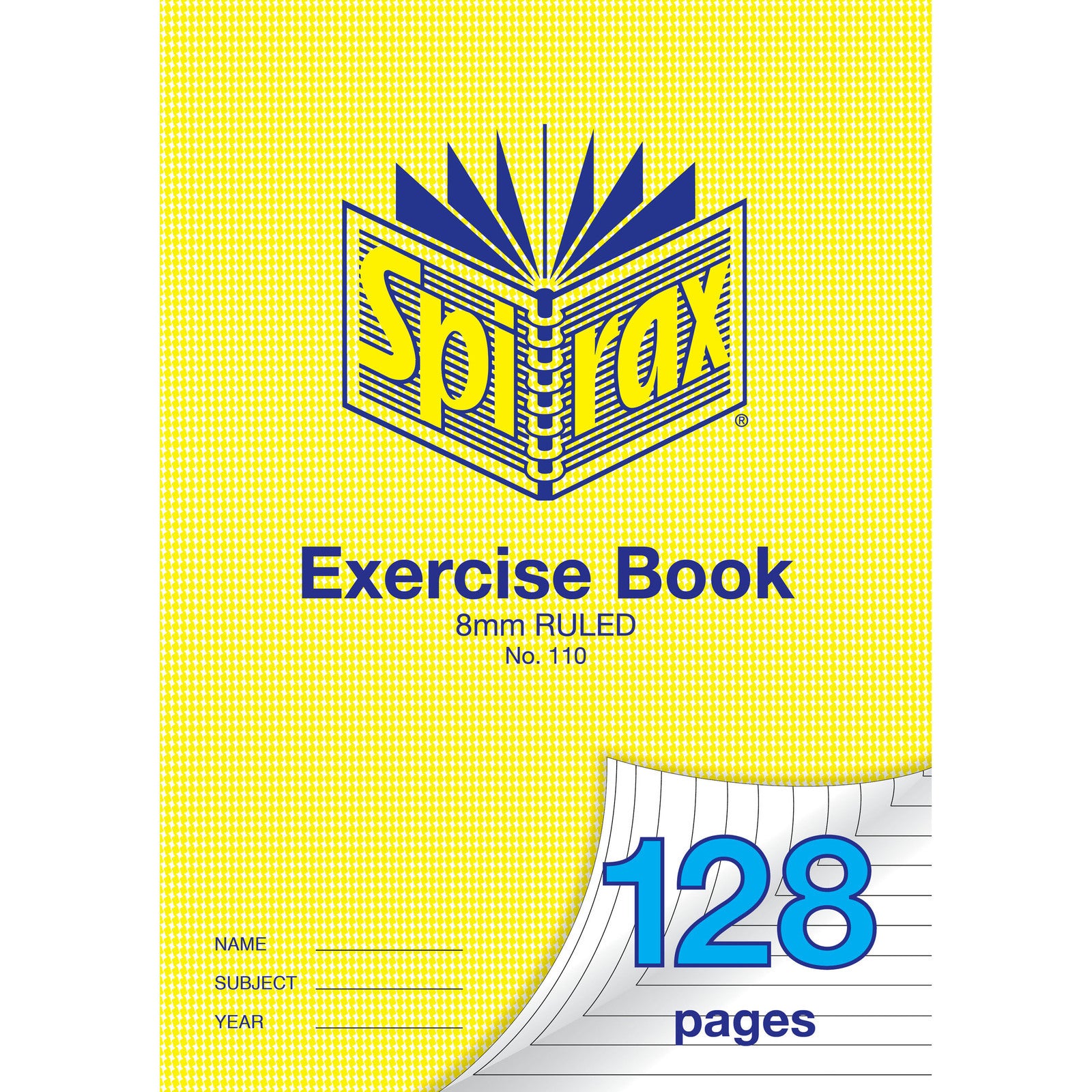 56110-10pc-spirax-110-exercise-book-a4-8mm-ruled-128-pages-yellow