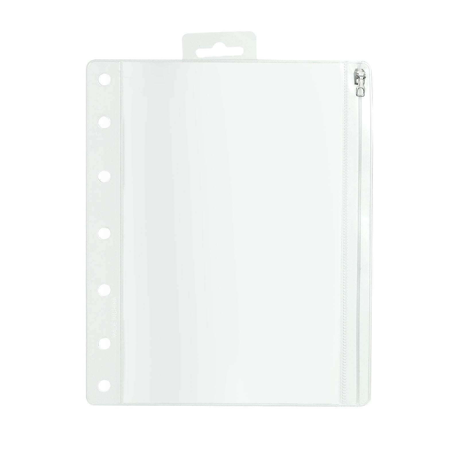 6pc Colourhide Bindermate A4 Pencil Case Insert For Binders Clear Large