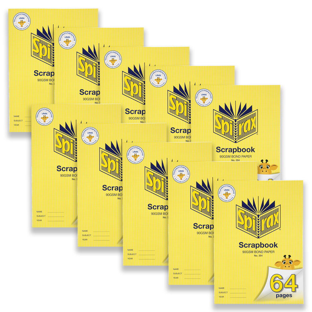 56354-10pc-spirax-354-super-size-blank-scrapbook-90gsm-64-pages-yellow