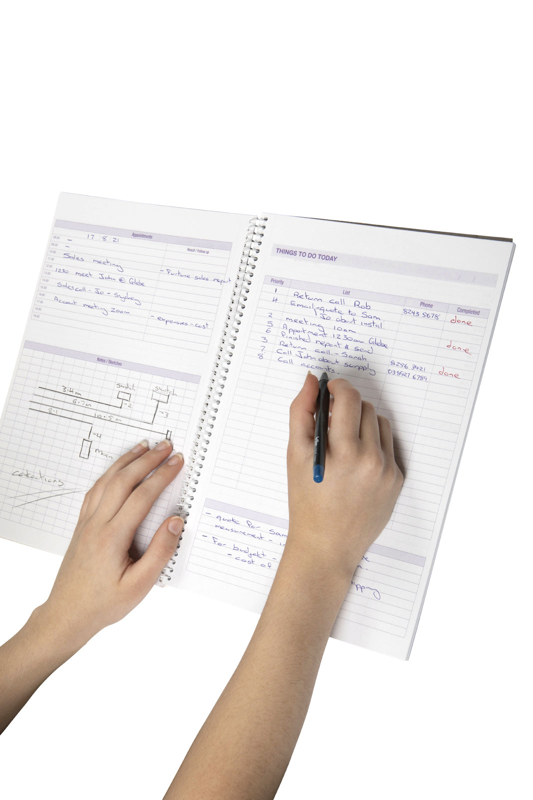 565706-5pc-spirax-to-do-book-a4-templated-notebook-140-pages-yellow