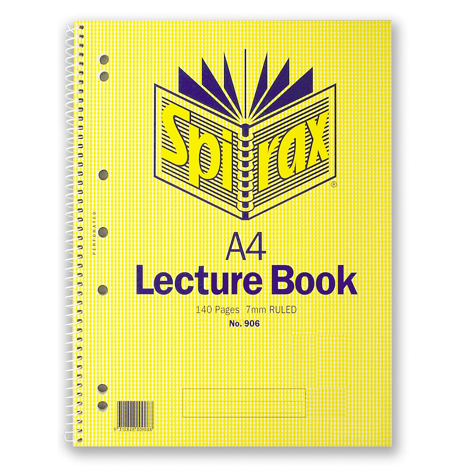56906-10pc-spirax-906-lecture-book-a4-notebook-7mm-ruled-140-pages-yellow
