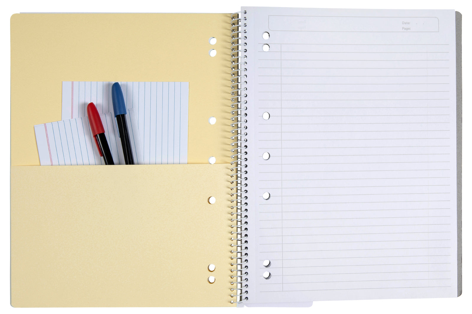 1719502j-colourhide-lecture-book-w-ruler-a4-140-pages-black