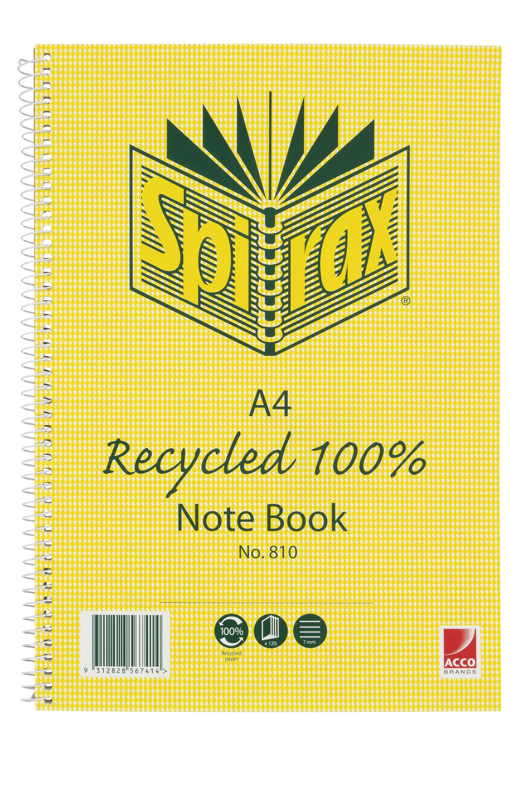 56800-5pc-spirax-810-recycled-notebook-a4-7mm-ruled-120-pages