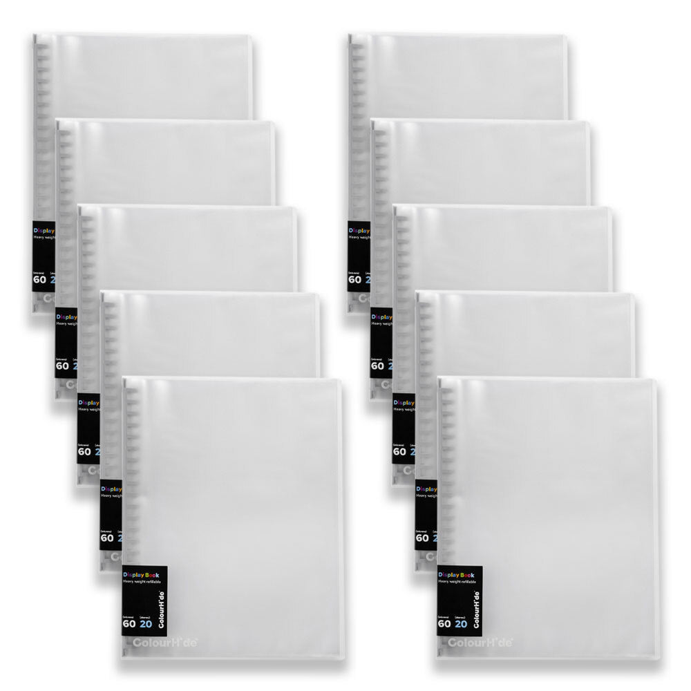 2002812m-10pc-colourhide-display-book-refillable-20-sheets-clear