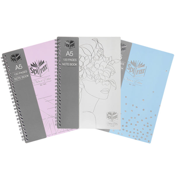 56404srt-spirax-platinum-a5-writing-notebook-twin-wire-120-pages