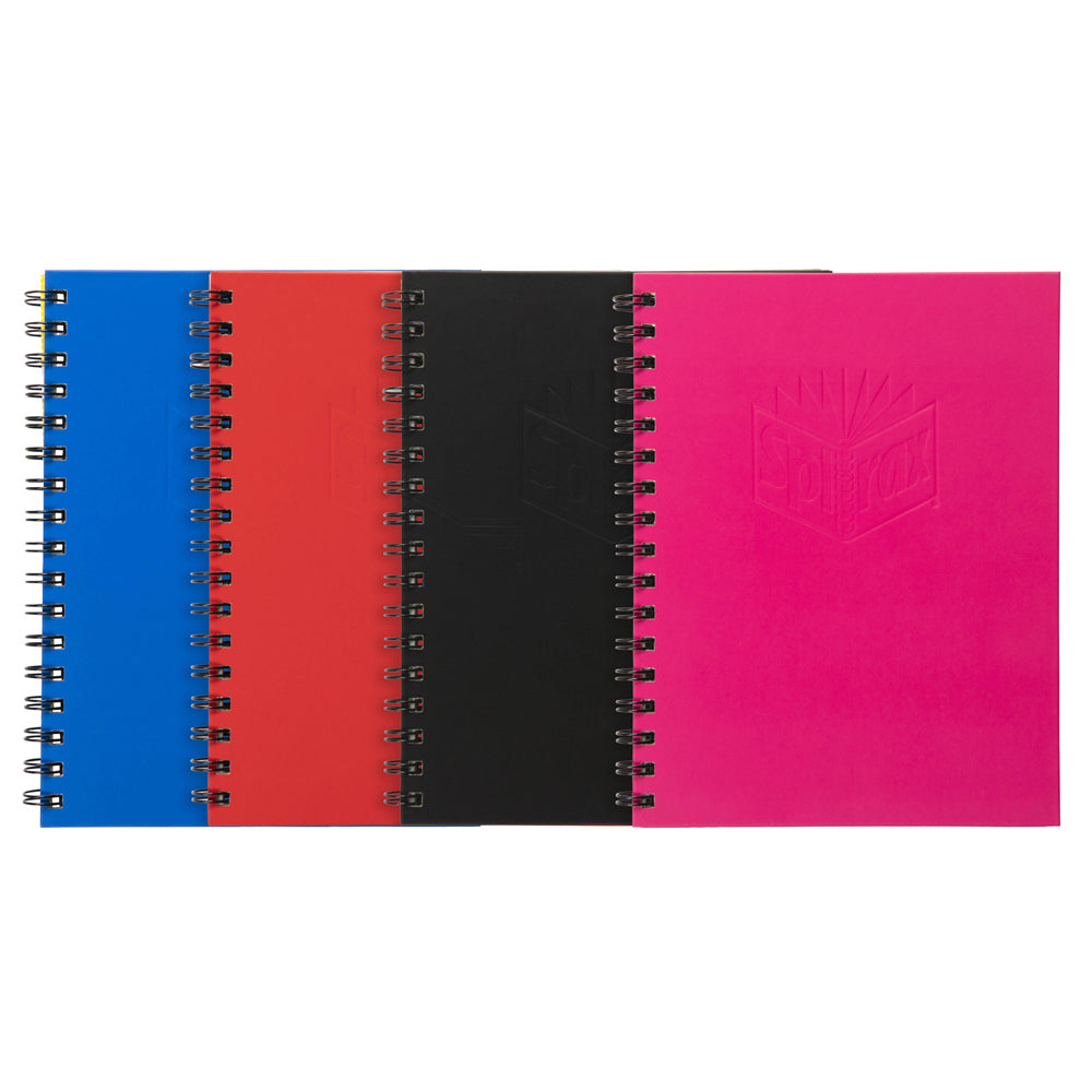 56511a-4pc-spirax-511-hard-cover-notebook-twin-wire-200-pages-assorted