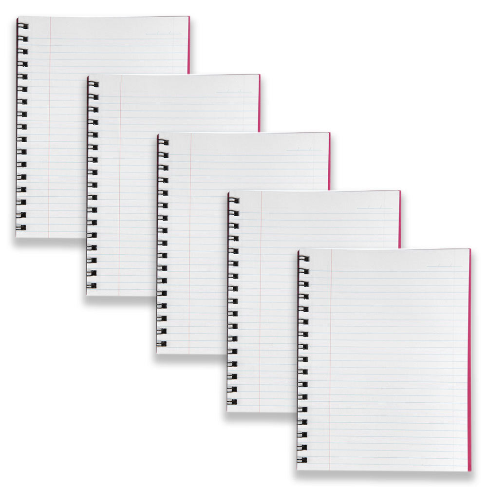 56511p-5pc-spirax-511-hard-cover-notebook-twin-wire-200-pages-pink