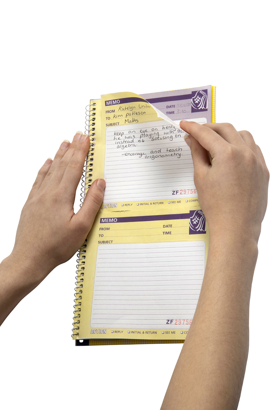 55228-10pc-spirax-551-spiral-memo-carbonless-notebook-80-pages