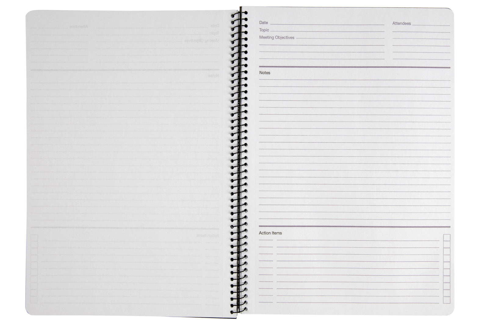 565703-5pc-spirax-a4-spiral-meeting-book-writing-stationery-140-pages-black