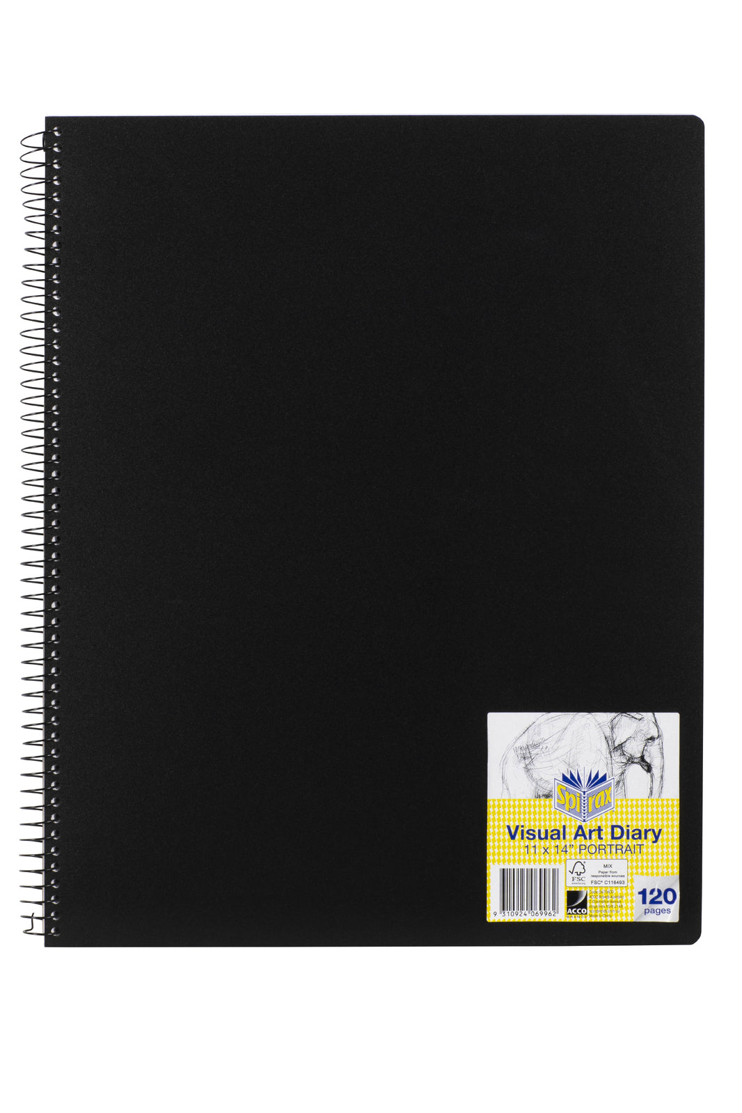 5670600-5pc-spirax-visual-art-diary-writing-drawing-notebook-120-pages