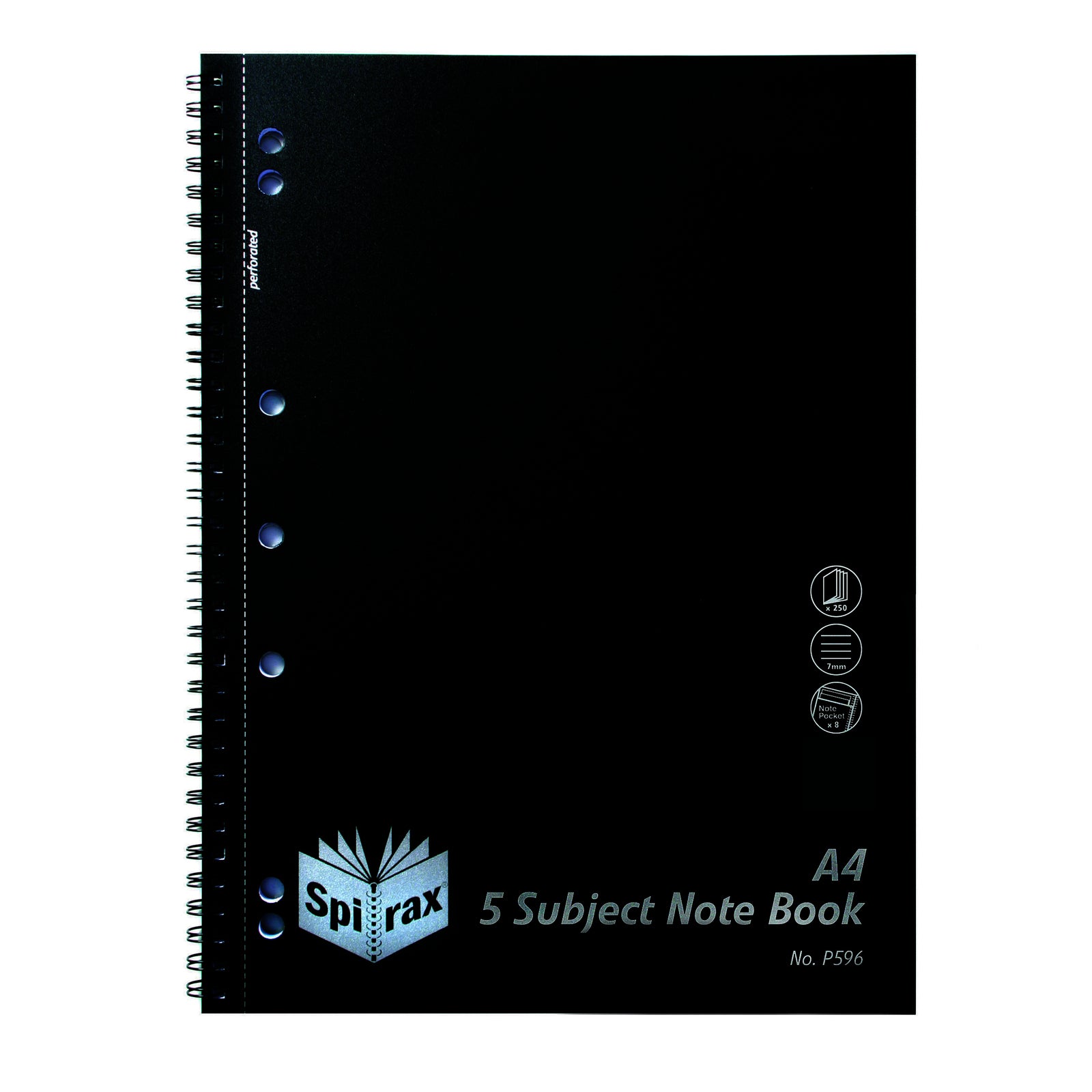 4311100-5pc-spirax-p596-pp-5-subject-a4-notebook-250-pages-black