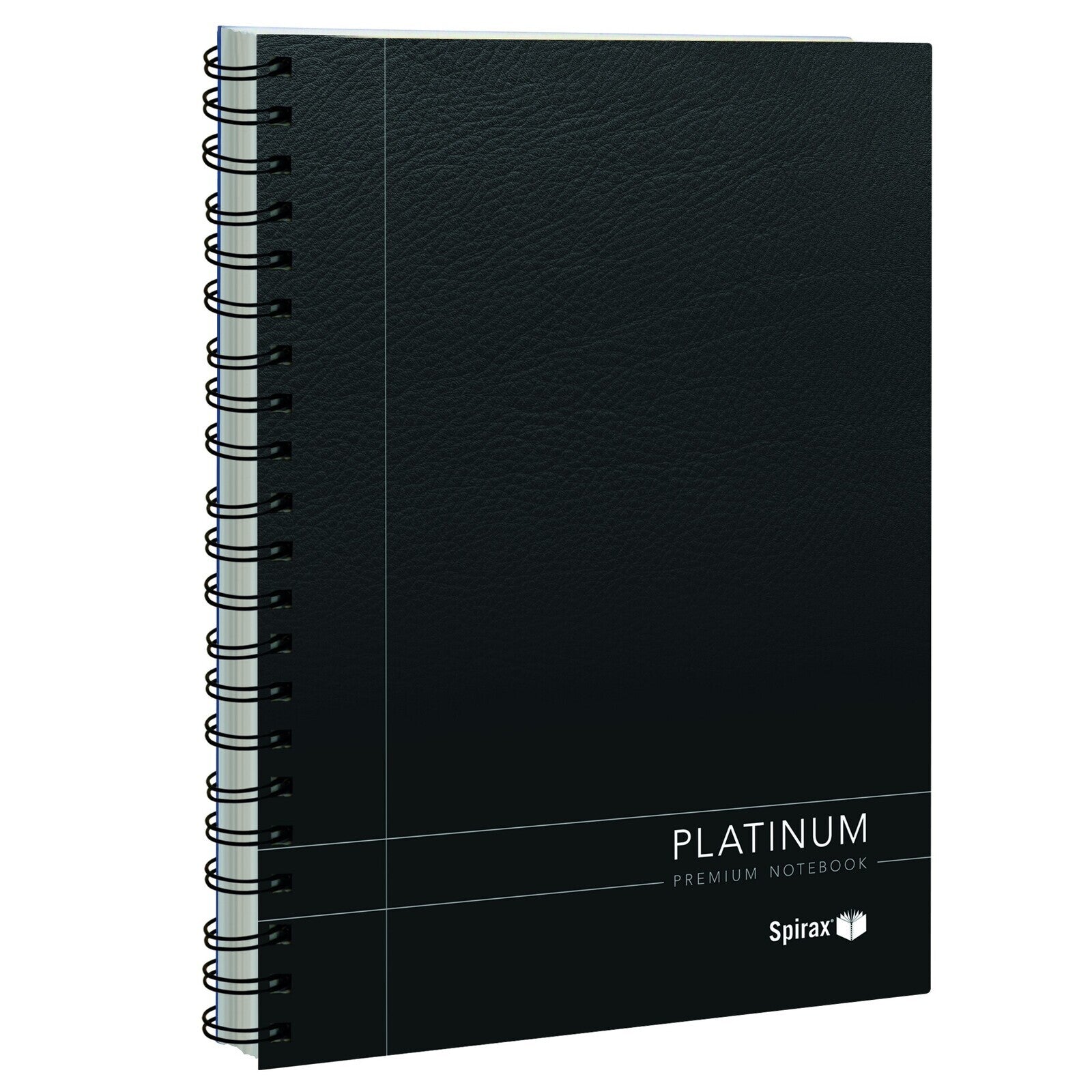 56400-5pc-spirax-400-platinum-spiral-a4-notebook-paper-stationery-black-200-pages