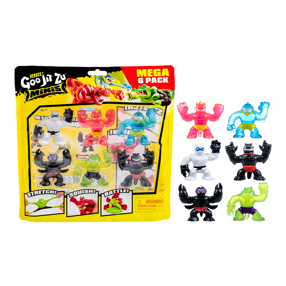 42886-af0-0000-6pc-heroes-of-goo-jit-zu-2-5-minis-mega-stretch-squish-battle-kids-toys-4y