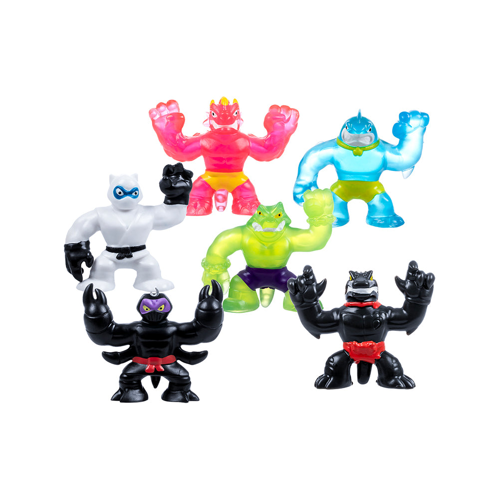 42886-af0-0000-6pc-heroes-of-goo-jit-zu-2-5-minis-mega-stretch-squish-battle-kids-toys-4y