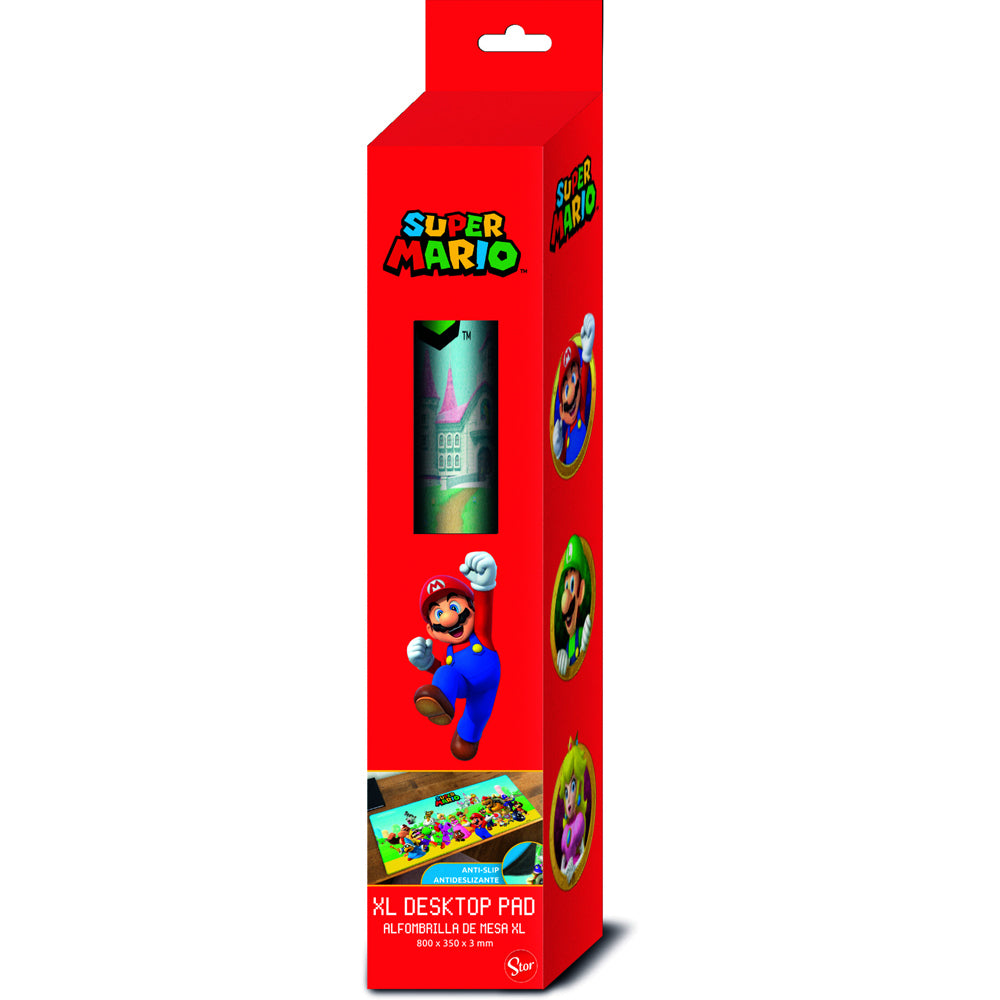 Super Mario Characters Gaming Desk/Mouse Mat Rectangle 80x35cm - Large