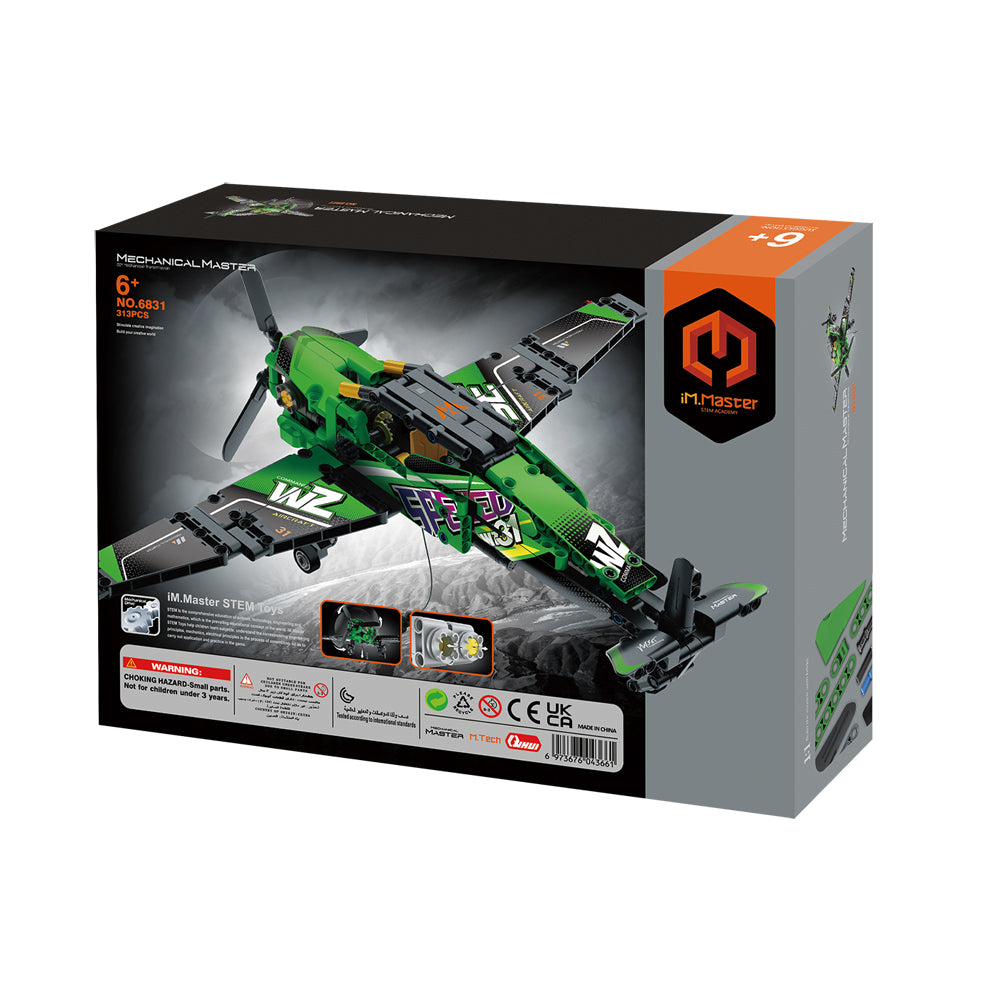 6831-313pc-im-master-single-wing-rescue-aircraft-blocks-kids-toy-set-green-6y