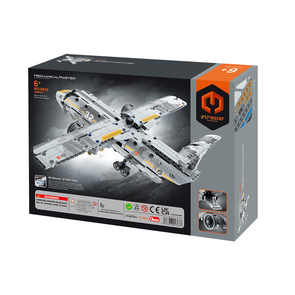 6832-329pc-im-master-military-transport-aircraft-blocks-kids-toy-set-green-6y