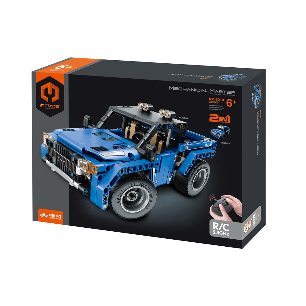 8019-353pc-im-master-2in1-rc-pickup-to-suv-building-blocks-kids-toy-kit-blue-6y