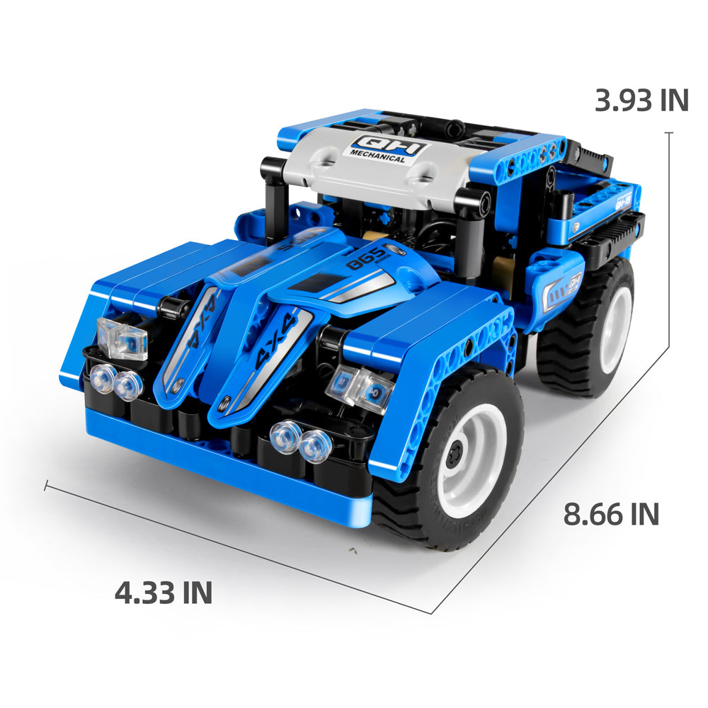 8019-353pc-im-master-2in1-rc-pickup-to-suv-building-blocks-kids-toy-kit-blue-6y