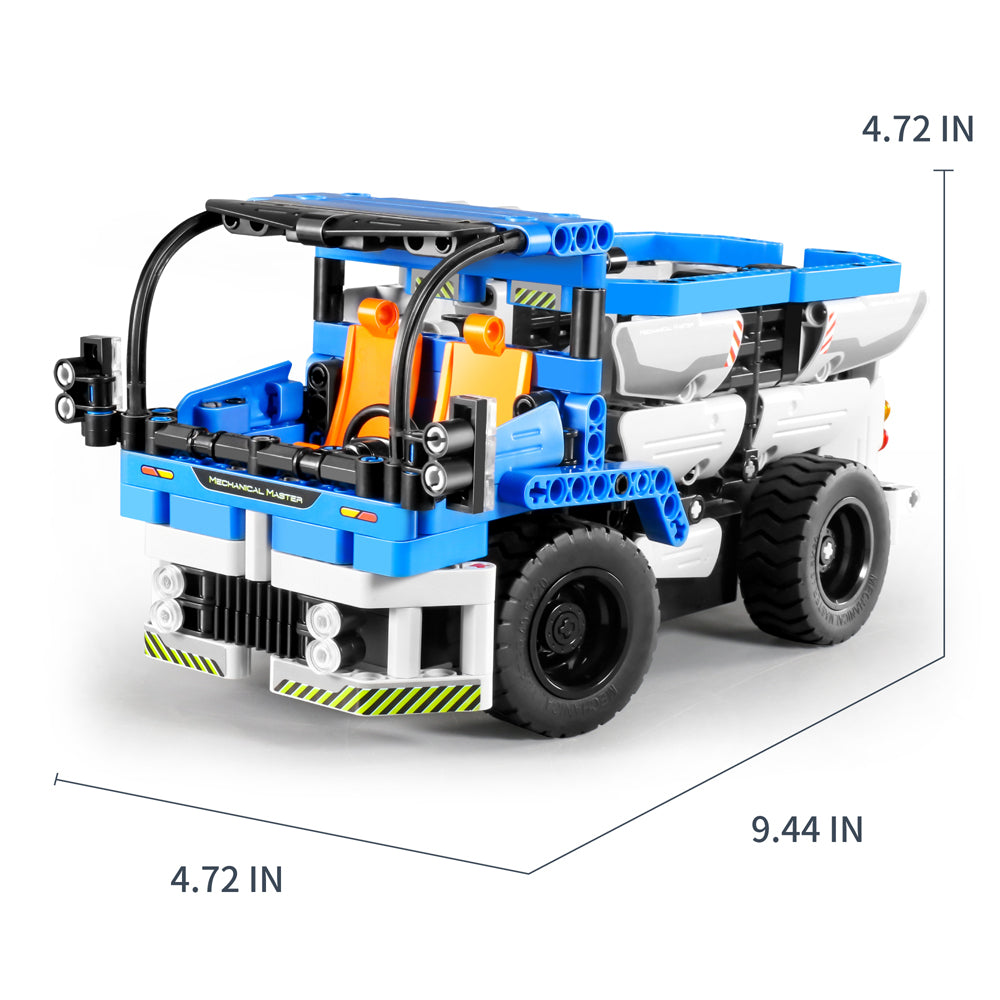 8023-394pc-im-master-2-in-1-rc-cement-truck-building-blocks-kids-toy-kit-blue-6