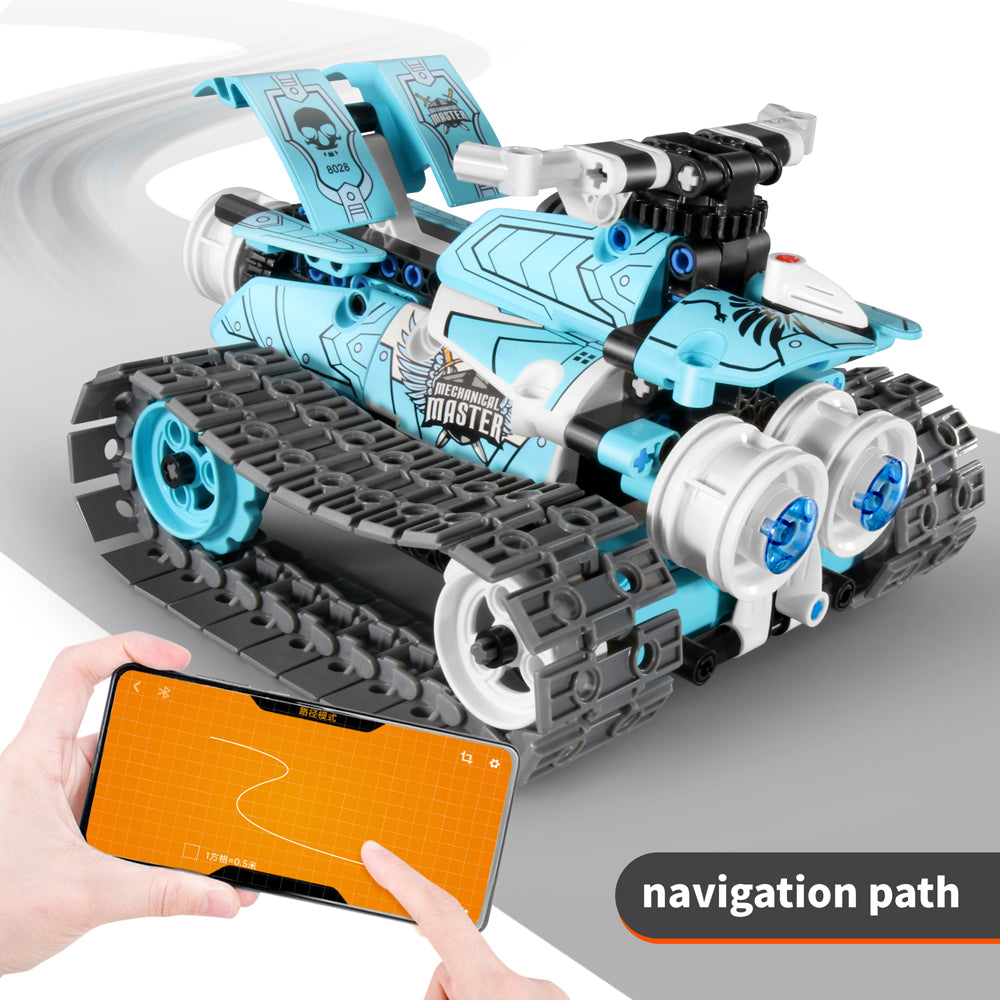 8028-398pc-im-master-3in1-rc-app-controlled-robot-stunt-car-kids-toy-kit-blue-6