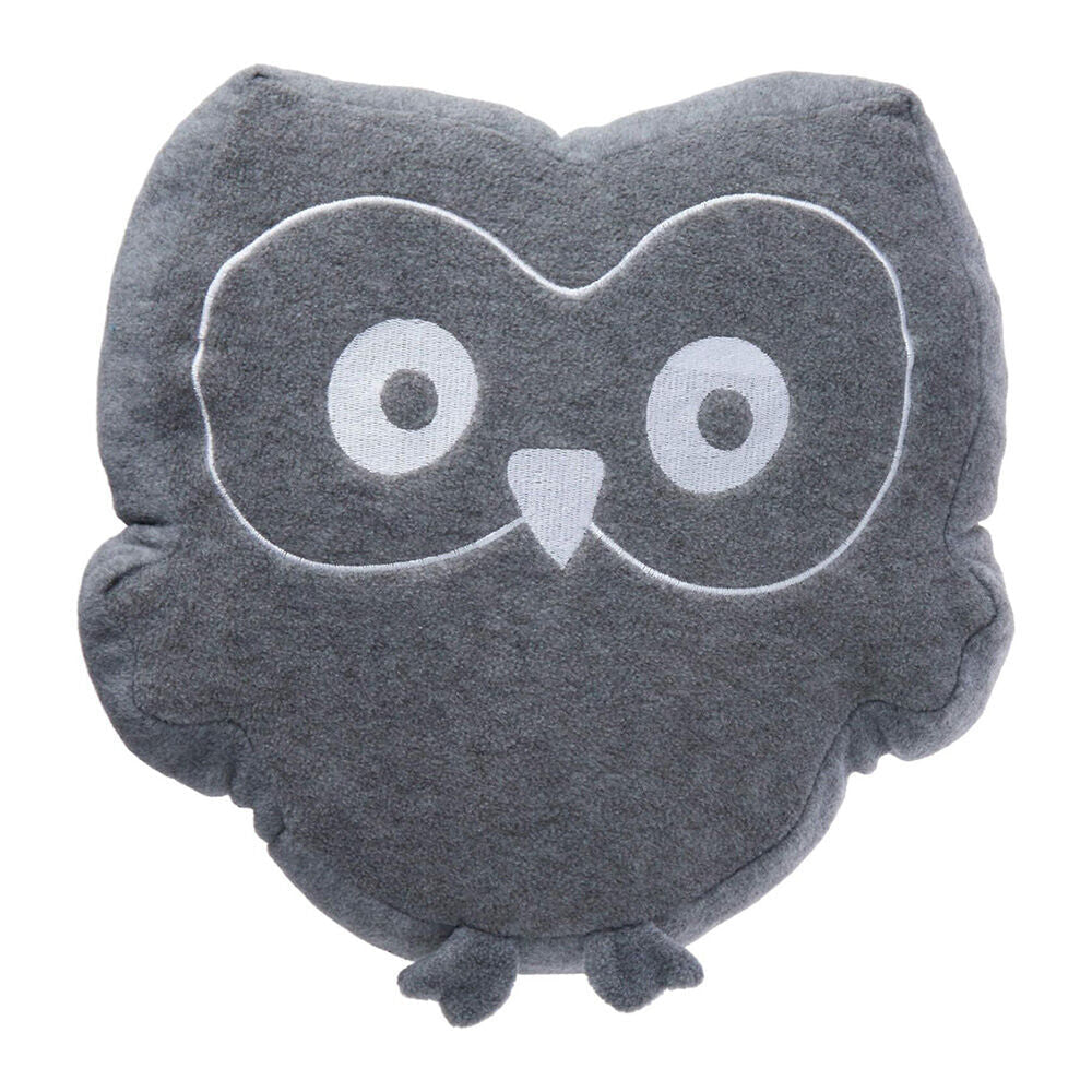 Playgro Cute Owl Shaped Soft Polyester Cot Grey Baby/Infant Cushion/Pillow (2 Pack) — image 2