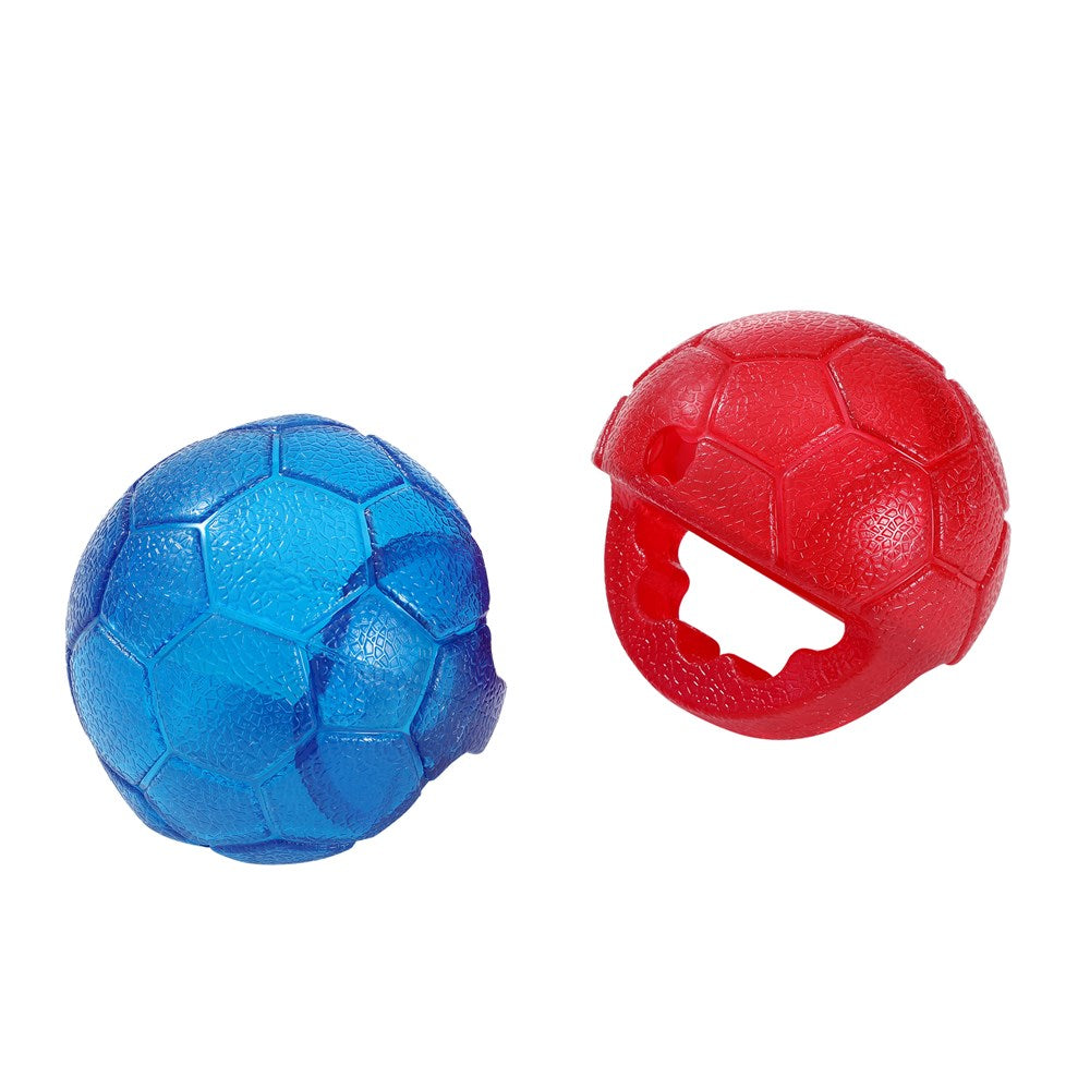 Paws & Claws 10cm TPR Giggle Throw Ball Red