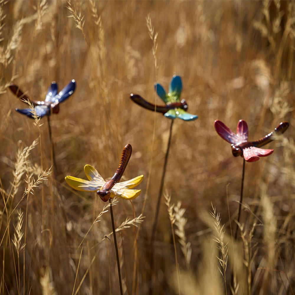 26743-ceramic-dragonflies-48cm-stick-garden-stake-home-garden-decor-assorted