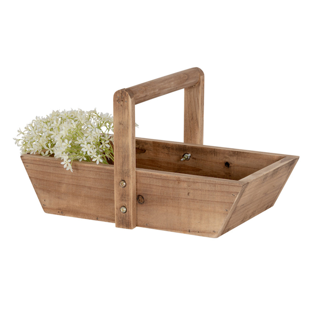 27078-timber-40cm-trug-home-gardening-basket-plant-container-w-handle