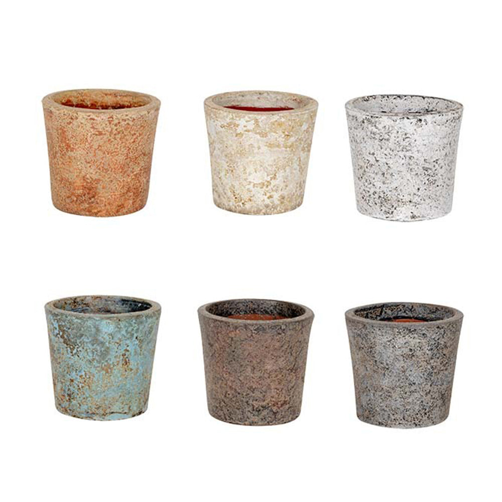 26934-6pc-terracotta-17cm-pot-plant-flower-container-aged-assorted