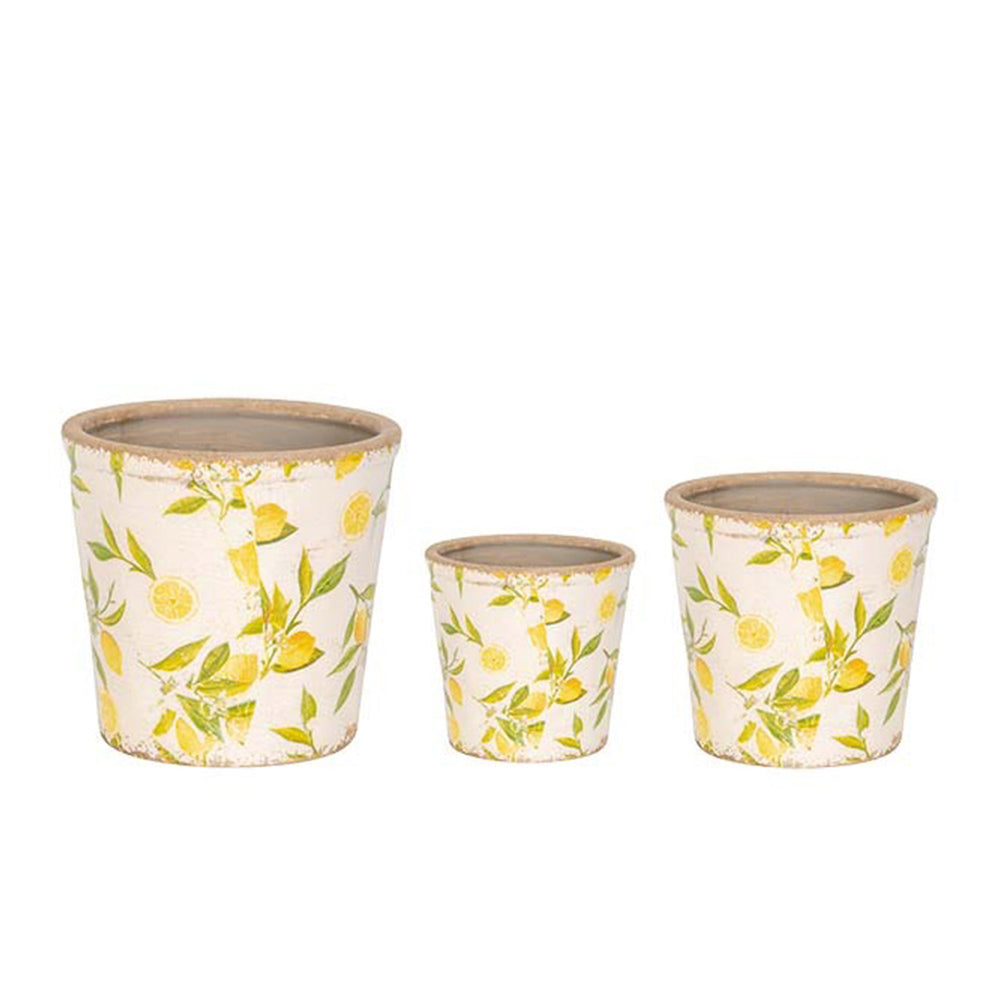 27030-3pc-ceramic-tall-pot-home-garden-plant-container-lemon
