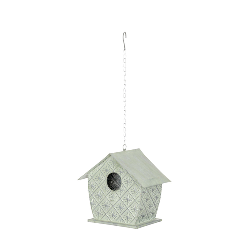 27344-birdhouse-21cm-zinc-ornament-home-garden-outdoor-hanging-decor-green
