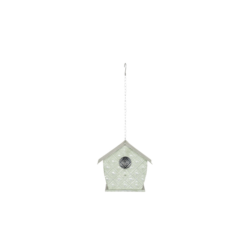 27344-birdhouse-21cm-zinc-ornament-home-garden-outdoor-hanging-decor-green