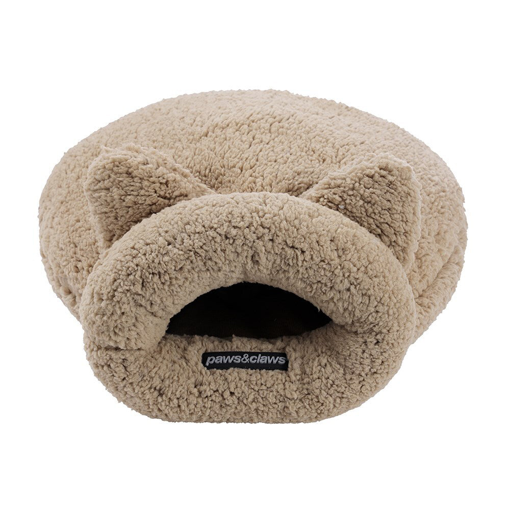 37734-paws-claws-50cm-sherpa-cat-snuggler-washable-camel