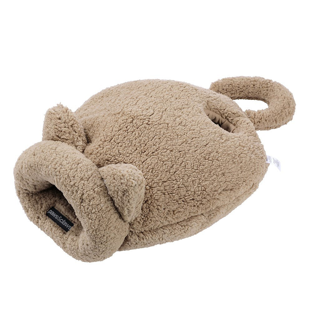 37734-paws-claws-50cm-sherpa-cat-snuggler-washable-camel