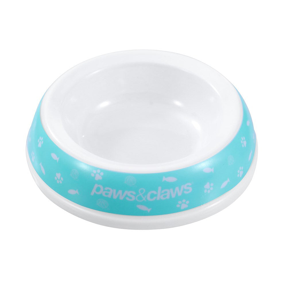 36348-paws-claws160ml-14cm-printed-pet-cat-round-bowl-assorted